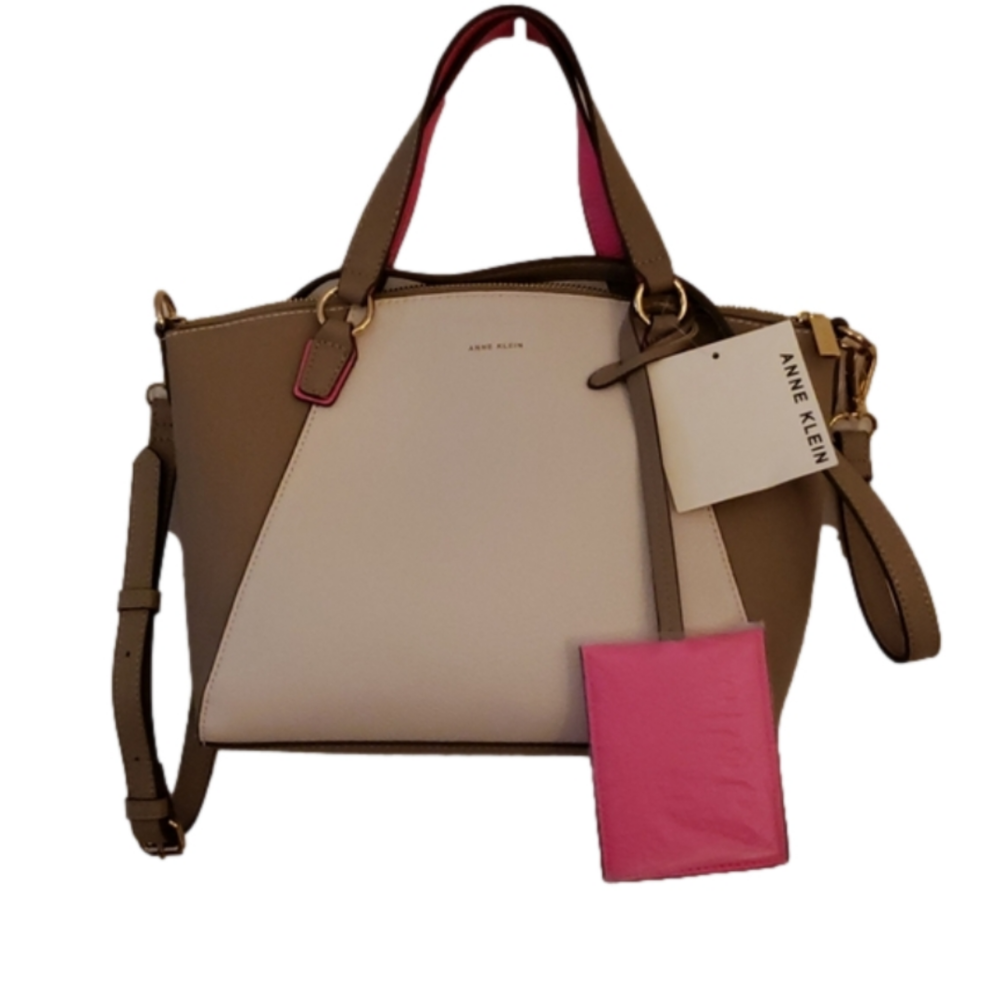 TOP ZIP SATCHEL ANNE KLEIN